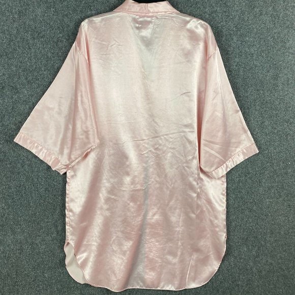 Sarah Morgan Sleepwear Top Large Women's Short Sleeve Pink Polyester Blend L - Picture 9 of 10